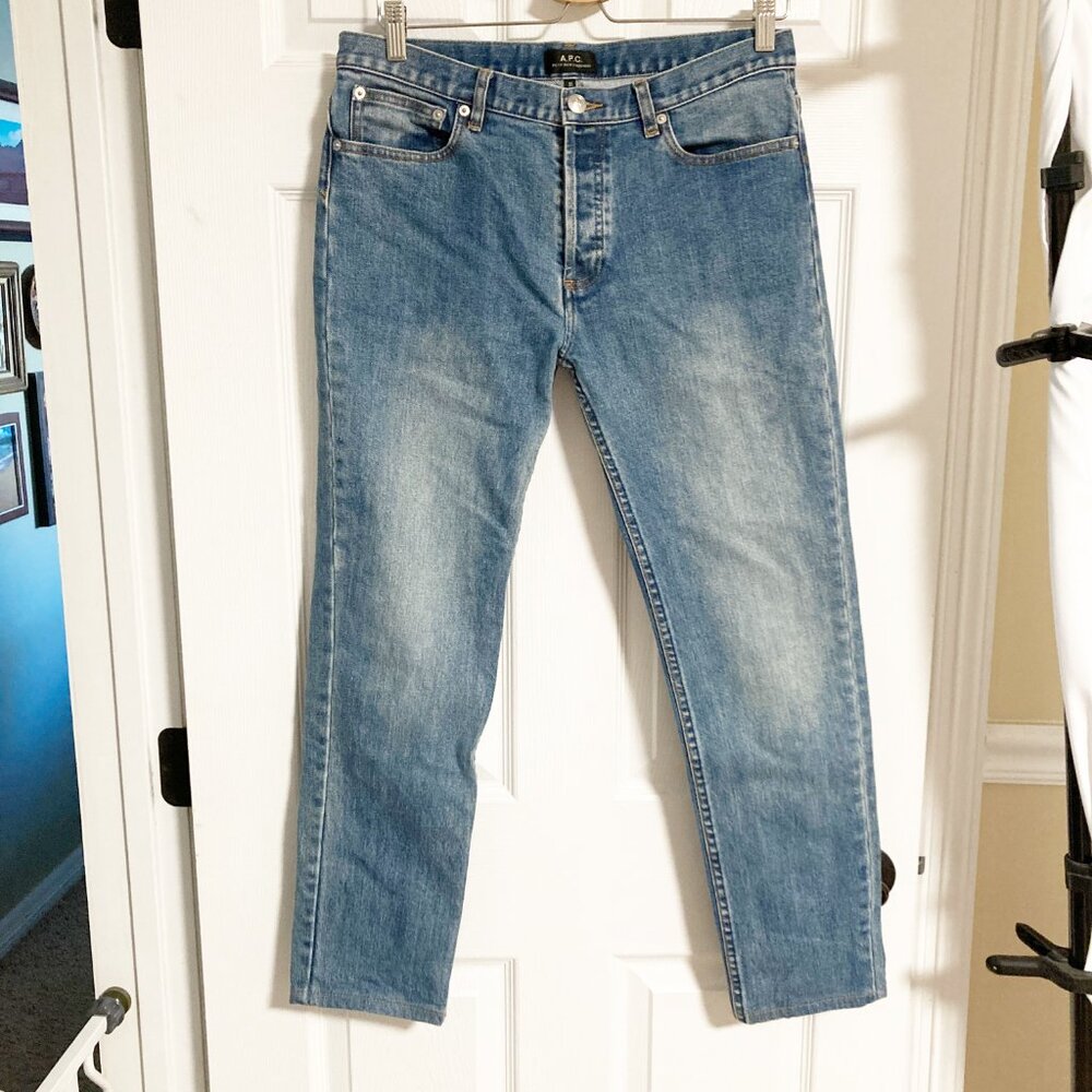A.P.C Petit New Standard Button Fly Jeans Unisex Stonewashed Size 31